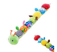 Sensory Plush - Caterpillar Teething Doll for | Soft Fabric with Gentle Textures, Easy Grip Design Supporting Tactile Exploration During Travel Nursery Playtime Cribs Bedrooms