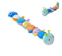Sensory Plush Caterpillar - Teething Soothing Doll, Soft Sensory Toy for, Gentle Cotton Plush with Textured Teething Areas, Development Toy with Built in Crinkle Sounds