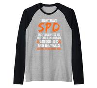 Sensory Processing Disorder Awareness SPD Raglan Baseball Tee