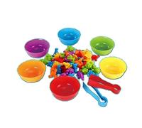 Sensory Rainbow Puzzle Toy Sorting Bowl Color Matching Toy Children Fine Motor Skill Teaching Kindergarten Activity Teaching For Classroom Kindergarten School