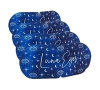 Sensory Retreats Luna Eyes Self Heating Eye Mask - Single-Use Mask, Lavender Heated Eye Mask, Soothing Disposable Sleep Masks with Heat - Ideal Warming Eye-mask for Travel - Single Pack (Pack of 4)