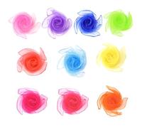 Sensory Scarves, AWAVM 10PCS Rainbow Colour Baby Sensory Toys Children Dance Juggling Scarves Silk-like Fabric Square Scarf for Baby Gymnastics Rhythm Movement