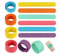 Sensory Slap Bracelets 6PCS, Silicone Fidget Wristband Bands Sensory Bracelets Textured, Wearable Calm Travel Airplane Essentials 3+ Year Old Boys Girls Teens for Stress Anxiety Autistic ADHD