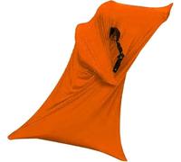 Sensory Sleep Pod The Original Cooling Machine Washable Wearable Blanket + Weighted Alternative for Men Women and Teens(Orange,Medium)