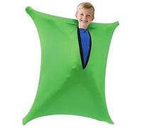 Sensory Sock, Afenau 47"x27" Body Sock Sensory Kids with Zippered, Sensory Stretchy Body Sock, Sensory Body Sock for Children with Autism and Anxiety to Relieve Stress (Green, Height 114-137cm)