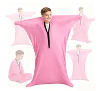 Sensory Sock for Kids, Stretchy Sensory Socks for Autism ADHD, Full-Body Wrap for Children, Compression Pod for Sensory Processing Anxiety Relief Soothing Relaxing, Pink (M/119 * 69cm)