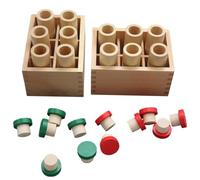 Sensory Sound Cylinders - Educational Interactive Wooden | Sound Bottles for Hearing Discrimination, Birthday Christmas Maternal Education Fine Motor Skills Special Needs