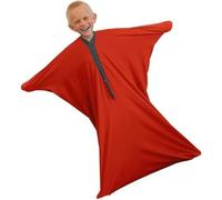 Sensory Sox Stretchy Body Socks Full-body Wrap To Relieve Stress, Deep Pressure Sensory Sack For Self-calming And Relaxing Perfect For Children With Sensory Processing Disorder(Red,L)