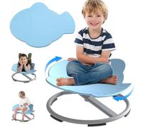 Sensory Spinning Chair for Autism - Adjustable Swivel Chair for Kids Designed to Enhance Balance, Coordination and Sensory Experiences Can Rotate 360° Super Smoothly, Ideal for Indoor Play (Blue)