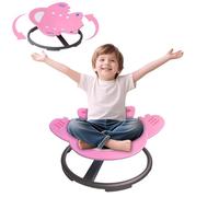 Sensory Spinning Chair for Kids,Autism Childs Swivel Chair,Sit and Spin Toy,Sensory Equipment,Non-Slip Metal Base Indoor and Outdoor Training Body Coordination Ages 3-12