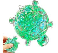Sensory Squeeze Toy | Glitter Turtle Shape Basket Stuffers - Stress Balls | for Home School Classroom Dorm College Travel Road Trip Holiday
