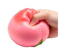 Sensory Squeeze Toy - Latex Peach Shape Sensory Lightweight Fidget Toys,Soft Squeezy Fruit | for Classroom Office Home Desk House Indoor Outdoor Women Men Adults