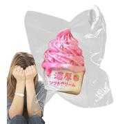 Sensory Squeeze Toy - Silicone Stress Relief Enrichment Game - Ice Cream Shape Silicone Pinch Toy | for Kids Adults Students Indoor Classroom Workplace Travel Home Stocking Stuffer Birthday Easter Bas