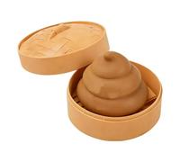Sensory Squeeze Toys, Poop Shape Dough Balls, Slow Rising Stress Toy, Soft Material Feel Construction Smooth Compact Design Reusable Fun Stress Relief Toy Storage Box Included for Home