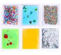 Sensory Squish Pad Squishy Fidget Toys - Learning Resources Colours & Shapes Sensory Pad - Gel Filled Relief Autism, ADHD Special Needs Developmental Toys By Playlaern