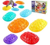 Sensory Stepping Stones Turtle Shell Stackable Non-Slip 6 Pieces