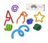 Sensory Stick - Flexible Silicone Textured Fidget Toy for Stress Relief, Focus Boost with Elastic Squeeze Function, Classroom Rewards for Students Kids Teens Girls Boys Women Youth