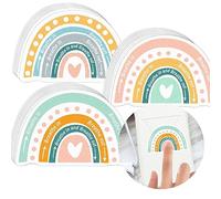 Sensory Strips Adhesive Textured Rough Sensory Stickers 2.5x1.8 Inch Anxiety Sensory Stickers, Stress Relief Tactile Stickers Sensory Strips Rainbow Calm Stickers Calming Strips for Anxiety Sensory