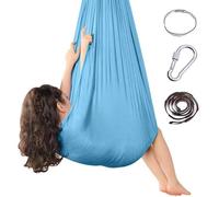 Sensory Swings - With 360° Hardware Swing For Room Holds Up To 220lbs For Children With Autism, Adhd, Asperger, Sensory Integration,Lightblue