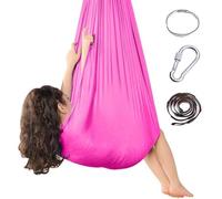 Sensory Swings - With 360° Hardware Swing For Room Holds Up To 220lbs For Children With Autism, Adhd, Asperger, Sensory Integration,Pink