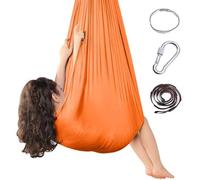 Sensory Swings - With 360° Hardware Swing For Room Holds Up To 220lbs For Children With Autism, Adhd, Asperger, Sensory Integration,Orange