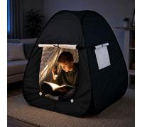Sensory Tent, Blackout Tent Sensory Kids, 96cm | Pop-Up, Foldable, Black, for Indoor Spaces for Reading, Playing, Relaxing