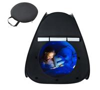 Sensory Tent for Kids Indoor Portable Pop Up Blackout Calm Down Play Tent Sensory Corner for Children Relax and Play Helps with Autism SPD Anxiety and Focus Improvement (78x78x88cm)