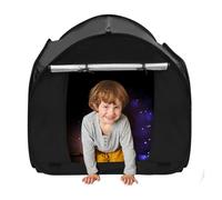 Sensory tent, sensory tent for a quiet corner helps them relax - 3 folding hiding place with door, silver coated roller blind, improves concentration