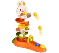 Sensory Toy - Bunny Spiral Tower for Kids Education | 5-Layer Stacking Game, Improves Hand-Eye Coordination, Fun Activity Playset, Great for Boys, Girls, 13.78x7.28x4.72 Inches