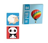 Sensory Toy Cards Black White Contrast Baby Card Flashcards Toddler for Visual Stimulation and Brains Development Black and White Cards