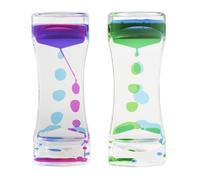 Sensory Toy for Relaxation,2 PCS Motion Sensory Timer for ADHD Autism and Special Needs Calming Fidget Toy with Visual Bubble Hourglass Stress Relief and Anxiety Aid for Kids Adults