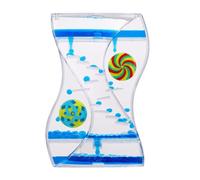 Sensory Toy Liquid Motion Bubble Timer for Relaxation Autism, ADHD,Sensory Needs,Stress Relief, Anxiety, Liquid Hourglass Toy for Kids and Adults (Blue)