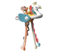 Sensory Toy, Pull Out Activity For Newborns 0-2 Years, Soft Glue ABS Durable Play With Music & Lights, Improves Hands-On Ability, Travel Portable, 15x25cm