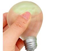 Sensory Toy - Squeeze Toy | Glow-in-the-Dark Soft Stretchy Light Bulb Squeeze For Stress Relief, Slow Rebound Fidget Pinch For Kids & Adults, Stocking Stuffer