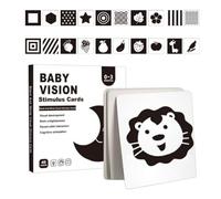 Sensory Toys Cards, Baby Vision Stimulation Cards, Enhancing Brain Development, Early Learning Developmental Kids Toys, Educational Interactive Visual Flashcard for Toddler 0-3