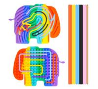 Sensory Toys for Autism Sensory Activity Board Silicone for Kids age 3 4 5 6 7 8 Boys Girls Sensory Activity Board Travel Activities Gifts for Boys Girls Birthday Present Gifts Age 3+