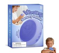 Sensory Toys for Autism,Thedttoy Portable Vibrating Sensory Pebble,Compact Autism Sensory Equipment,ADHD Aids,Silicone Sensory Brush for Sensory Room,Calming Corner,Gifts for Special Needs Kids