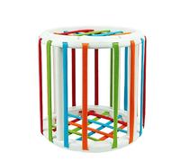 Sensory Toys Shape Sorter, Sensory Shape Sorter Blocks Portable Early Educational for Daily Life (Round)