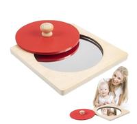 Sensory Toys | Wooden Learning Activities with Mirror | Sensory Fidget Toys for Kids,for Stocking Boys Party Classroom Easter Travel Birthday Airplane