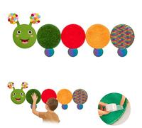 Sensory Wall Panel for Kids | Touch, Feel & Learn | Caterpillar Sensory Room Toys | Activity Play Panels | Wall Busy Board | Calm Down Corner Equipment | Flip Sequin Fabric | Autism, ADHD, Anxiety