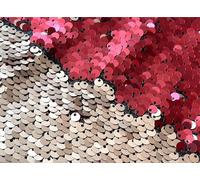 Sensory Wall Sequin Flip Fabric for Kids,0.2" Large Sequins Sensory Materials Fidget Toys for Toddlers,Tactile Stimulation,Reversible Mermaid Fabric