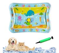 Sensory Water Mat for Cats,Cat Water Play Mat Sensory Toys, Water-Fillable Cat Dog Cooling Mats (style 2)