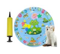 Sensory Water Mat for Cats, Play Mat for Cats Filled with Water - Refreshing Inflatable Base with Drip Pump for Pets | for Home Pets Dogs Play Intern