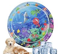 Sensory Water Play Mat For Babies - Cartoon-Themed Water Pad For Kids & Pets | Fun, Cool, Play Mat For Outdoor & Home Use, Developmental Sensory Toy With Floating Play Elements