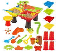 Sensory Water Table For Children - Sand Tables, Playset Interactive Activity Center Fun Games for Boys Girls Outdoor Indoor Backyard Beach Garden Durable Molded Legs Stable Height Pour
