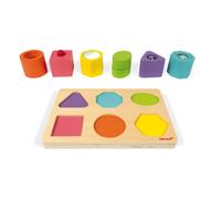 Sensory Wooden Cubes - Set of 6 Multicoloured one size