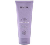 SenSpa Relax & Calm Body Cream - Deep Hydration - Natural Skin Softening - Shea Butter Moisture - Aromatherapy Scent/Vegan Body Lotion with Magnesium for Men & Women - 100ml