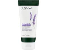 SenSpa Relaxing Lavender Body Cream - 200ml Vegan Moisturising Body Lotion, Natural Scented Body Creams/Butter with Essentail Oils, Body Butters for Women & Men, Luxury Moisturiser for Dry Skin