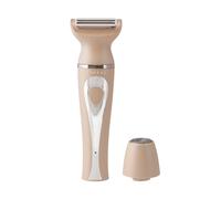 Sensse Trimkini Shaver - Your 2-in-1 Face, Bikini Bare Necessity - Two Detachable Stainless Steel Blades - Handles Any Hair Length - Wave Goodby to Irritation