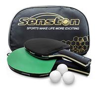 Senston Table Tennis Rackets with Balls Ping Pong Paddle Sets, Table Tennis Bats with Carry Bag, Ping Pong Racket for Indoor, Outdoor Play